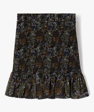 Jupe smockée avec volant à motifs jungle fille vue2 - GEMO (JUNIOR) - GEMO