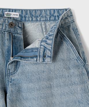 Jean barrel coloris délavé fille vue2 - GEMO 4G FILLE - GEMO