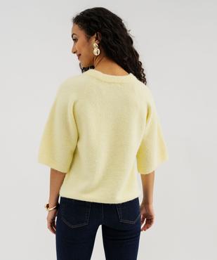 Pull manches courtes ample et douillet femme vue3 - GEMO(FEMME PAP) - GEMO
