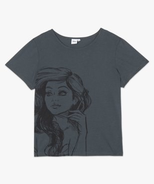 Tee-shirt femme grande taille à manches courtes imprimé - Disney vue4 - DISNEY DTR - GEMO