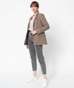 Tee-shirt femme à manches longues en maille ajourée vue5 - GEMO(FEMME PAP) - GEMO