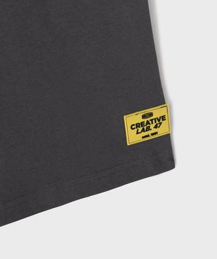 Tee-shirt manches courtes oversize avec inscription poitrine garçon vue3 - GEMO 4G GARCON - GEMO