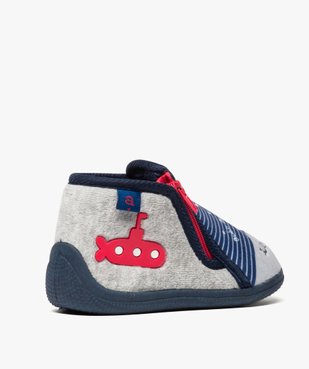 Chaussons bébé semelle intérieure cuir style marin - Absorba vue4 - ABSORBA - GEMO