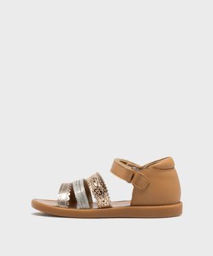 Sandales brillantes à talon fermé fille - Berlingot by Pom d'Api vue3 - BERLINGOT BY POM D'API (M) - GEMO