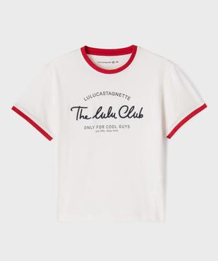 Tee-shirt manches courtes en jersey brodé garçon - LuluCastagnette vue1 - LULU CASTAGNETTE GEMO FOR GOOD - GEMO