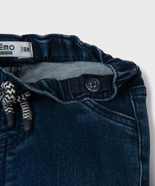 Jean jogger resserré aux chevilles bébé garçon vue2 - GEMO(BEBE DEBT) - GEMO