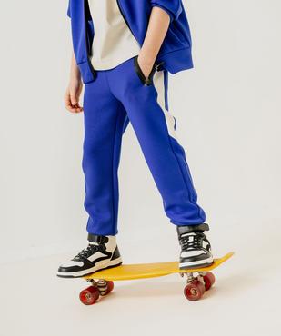 Pantalon de jogging tricolore garçon vue5 - GEMO (ENFANT) - GEMO