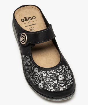 Sabots femme confort à bride scratch et motif floral vue5 - Nikesneakers (CONFORT) - Nikesneakers