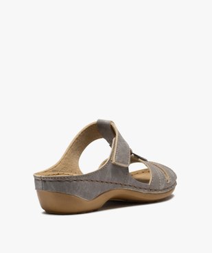 Mules femme confort à bride scratch vue4 - GEMO (CONFORT) - GEMO