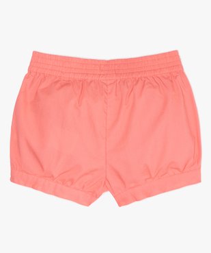 Short bébé fille bloomer à taille élastiquée vue3 - GEMO(BEBE DEBT) - GEMO