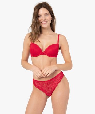 String femme en dentelle et tulle (lot de 2) vue3 - GEMO(HOMWR FEM) - GEMO