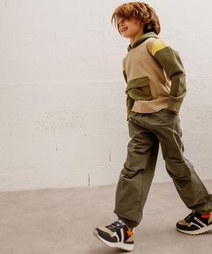 Pantalon parachute doublé à chevilles élastiquées garçon vue6 - GEMO (ENFANT) - GEMO
