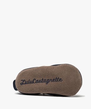 Chaussons de naissance bébé fille en cuir style marin - Lulu Castagnette vue6 - LULU CASTAGNETT - GEMO