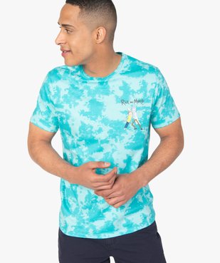 Tee-shirt homme tie-and-dye à manches courtes - Rick and Morty vue1 - RICK ET MORTY - GEMO