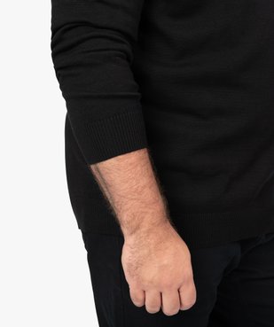 Pull homme en maille fine à col rond vue2 - GEMO (G TAILLE) - GEMO