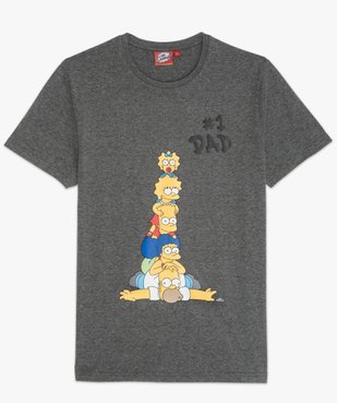 Tee-shirt homme imprimé - Les Simpsons vue4 - SIMPSONS - GEMO