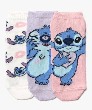 Chaussettes ultra courtes imprimées fille - Disney Stitch (lot de 3) vue1 - LILO & STITCH - GEMO