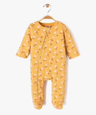 Pyjama en jersey molletonné avec zip ventral bébé vue2 - GEMO(BB COUCHE) - GEMO