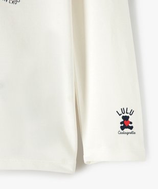 Tee-shirt fille à manches longues avec sequins – Lulu Castagnette vue3 - LULUCASTAGNETTE - GEMO