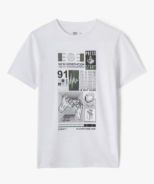 Tee-shirt imprimé 100% coton garçon vue1 - GEMO 4G GARCON - GEMO