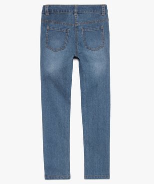 Jean fille coupe slim 4 poches en matière extensible vue2 - GEMO (ENFANT) - GEMO