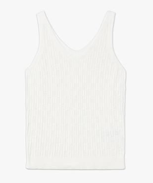 Pull à bretelles en maille ajourée femme vue4 - GEMO(FEMME PAP) - GEMO