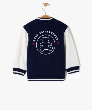 Sweat pressionné look veste en molleton doux bébé garçon - LuluCastagnette vue5 - LULU CASTAGNETTE GEMO FOR GOOD - GEMO