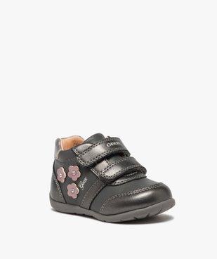 Chaussures bébé fille à scratch décor fleurs - Geox vue2 - GEOX - GEMO