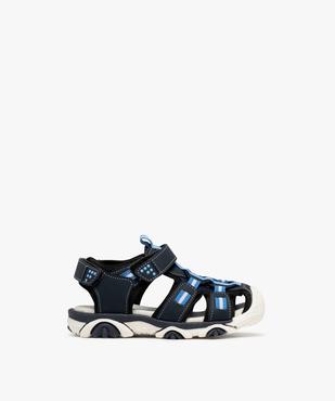 Sandales sport look randonnée à bout fermé et à scratchs garçon vue1 - BUGGY - GEMO