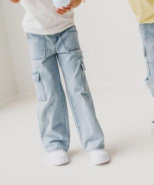 Jean Cargo Straight avec taille ajustable fille  vue16 - GEMO (ENFANT) - GEMO