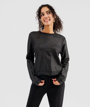 Sweat en maille pailletée femme vue1 - GEMO(FEMME PAP) - GEMO