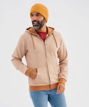 Sweat zippé à capuche homme vue7 - GEMO 4G HOMME - GEMO