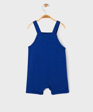 Salopette courte bébé garçon en jersey de coton vue6 - GEMO 4G BEBE - GEMO