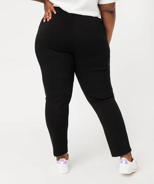 Pantalon en maille avec ceinture élastique femme grande taille vue3 - GEMO(FEMME PAP) - GEMO