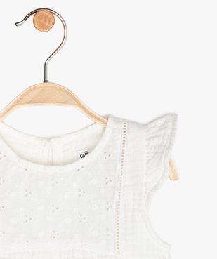 Blouse bébé fille ample en double gaze de coton vue2 - GEMO (ENFANT) - GEMO