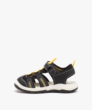 Sandales garçon bicolores en mesh à bout fermé et avec scratch vue3 - GEMO (ENFANT) - GEMO