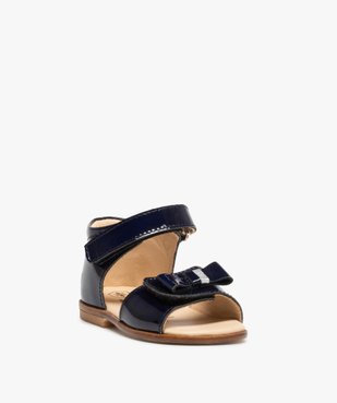 Sandales premiers pas bébé fille vernies en cuir – NA! vue2 - NA! - GEMO