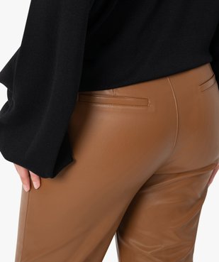 Pantalon femme en synthétique imitation cuir vue2 - GEMO(FEMME PAP) - GEMO