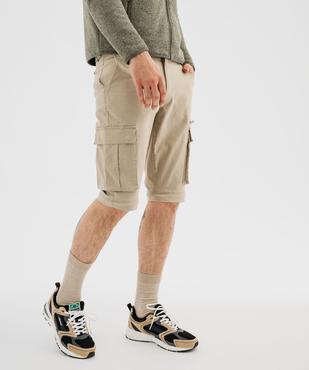 Pantalon cargo 2-en-1 transformable en short homme - Roadsign vue9 - ROADSIGN G4G - GEMO