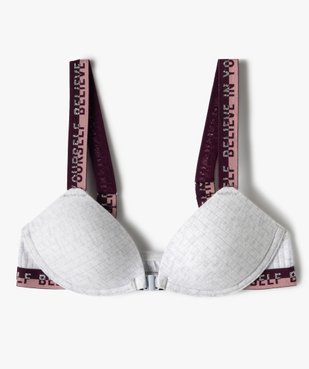 Soutien-gorge fille paddé avec fermeture devant vue1 - GEMO 4G FILLE - GEMO