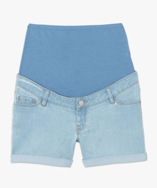 Short grossesse en jean bandeau taille haute vue4 - GEMO (MATER) - GEMO