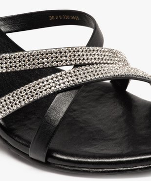 Mules femme à talon et fines brides strass vue6 - Nikesneakers(URBAIN) - Nikesneakers
