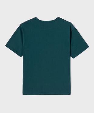 Tee-shirt manches courtes oversize en coton épais garçon vue3 - GEMO (JUNIOR) - GEMO