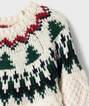 Pull jacquard en grosse maille fantaisie garçon vue2 - GEMO (ENFANT) - GEMO
