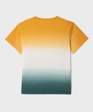 Tee-shirt manches courtes en jersey de coton tie-and-dye garçon vue3 - GEMO 4G GARCON - GEMO