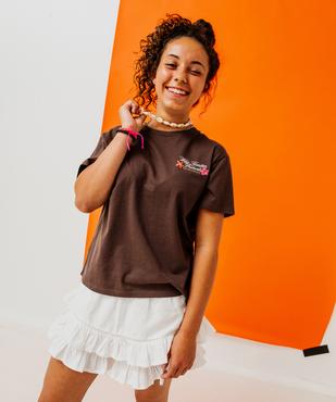 Short à volants en coton avec taille élastique fille vue6 - GEMO (JUNIOR) - GEMO