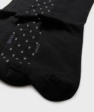 Chaussettes hautes à motifs homme (lot de 3) vue2 - GEMO(HOMWR HOM) - GEMO