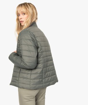 Doudoune femme légère avec col montant et fermeture zippée vue3 - GEMO(FEMME PAP) - GEMO