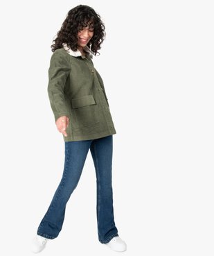 Blouson femme en velours côtelé avec col amovible vue5 - GEMO(FEMME PAP) - GEMO