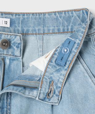 Short en jean fin à coupe ample fille vue4 - GEMO 4G FILLE - GEMO
